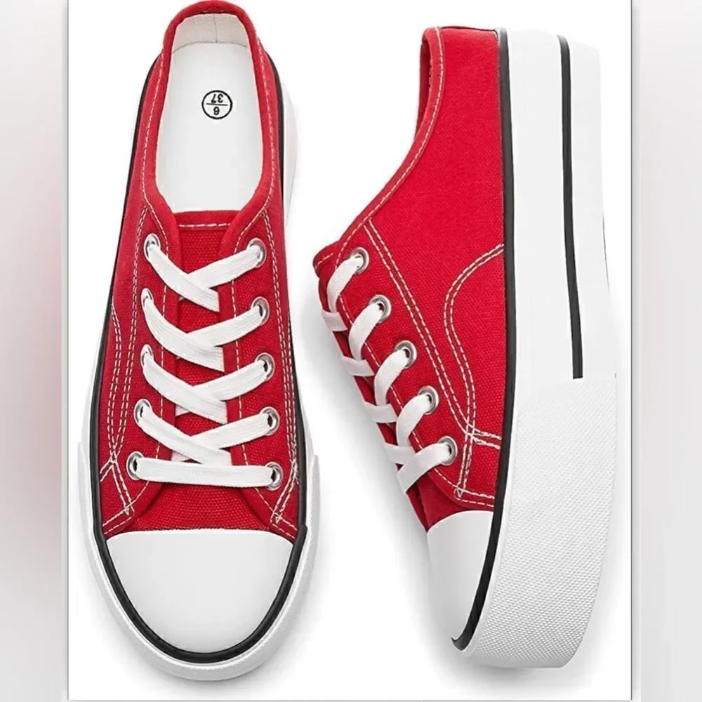 Platform Shoes Slip On Low Top Sneakers
